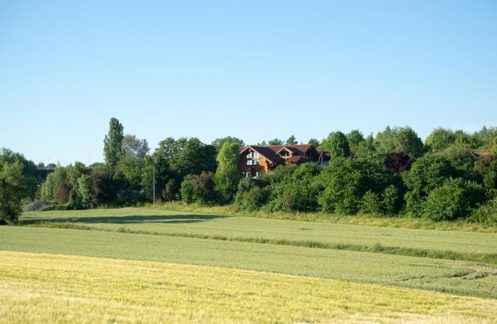 Unser Blockhaus mitten im Grünen